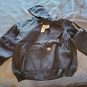 Carhartt Men's J131 NWT XL Tall Navy Hooded Jacket